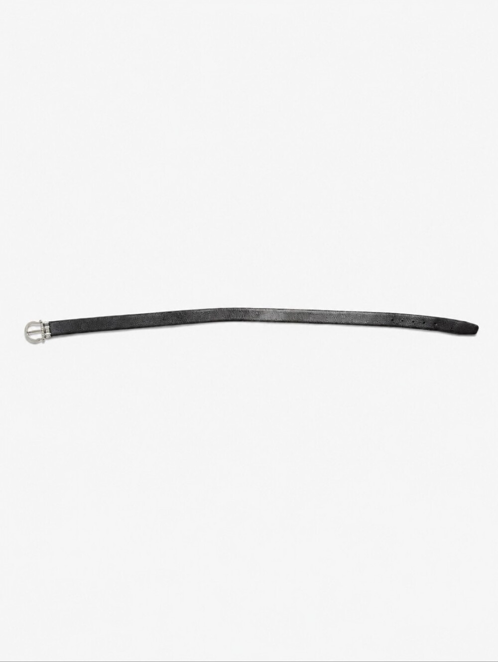 SALVATORE FERRAGAMO | Black Saffiano Leather Gancini Belt Size 36 Italy - Picture 5 of 5